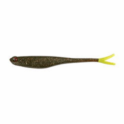 Fladen Twin tail shad 8 gr / 12,5 cm - Motoroil yellow tail